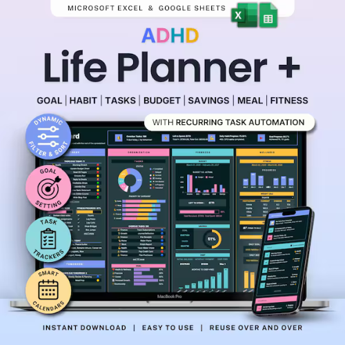 2026 Dark Mode Ultimate Life Planner | Cinematic Aesthetic Digital Organizer